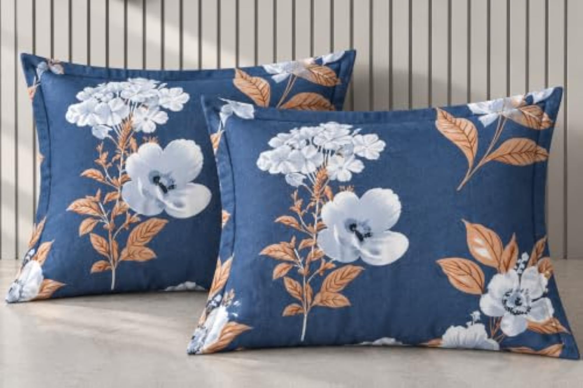 Raymond 100% Cotton Floral Printed Double Size Bedsheet